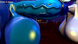 the mighty silverzard slams huge cock into tight ladyboy ass with power