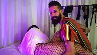 Hot teen girl plays in fishnets before cipriani gives her oral and masturbates her pussy