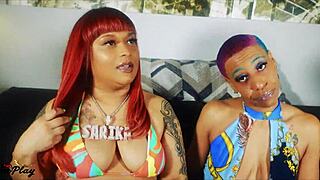 Feeling Aroused By Alana Tulips In Sipnplay Show With Big Black Cock