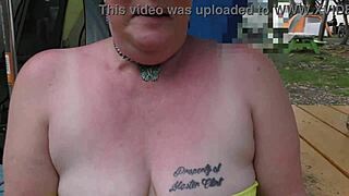 omg, this trashy kiwi milf went wild with a blatant public show at the holiday park. she’s unstoppable at the local trailer spot!