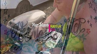 omg, this trashy kiwi milf went wild with a blatant public show at the holiday park. she’s unstoppable at the local trailer spot!