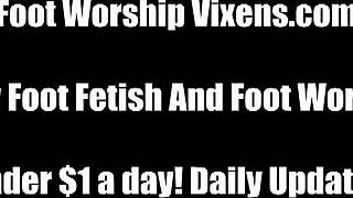 sadie and bell indulge in toe sucking fetish on the sofa, wearing heels and socks