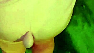 fucking the mature prostitute in cosplay on the street without condom and cumming inside