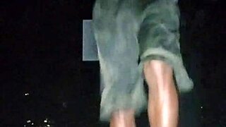 Mature woman interviewed at gym in USA park