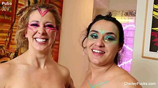 charley chase in lesbian behind the scenes sex scene