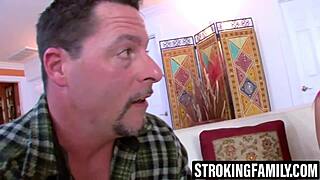 i'm alison, went to my stepdad for help with boys and blowjobs, he showed me his big cock and cum in mouth.