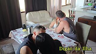 Emotional Squirt Fuck With Two Brunette Pussies