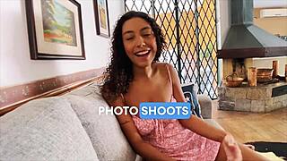 I sucked the gringo's balls then he fucked me deliciously on the sofa