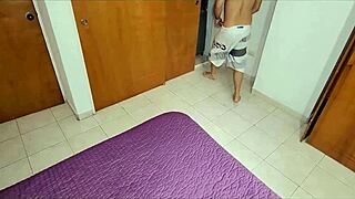 Wow, stepsister begged for doggystyle after shower