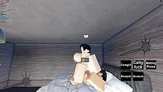 Slutty roblox girl gets fucked hard