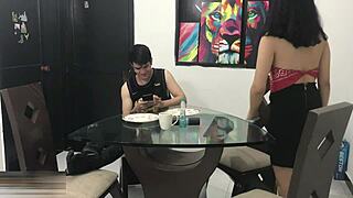 Horny stepsister loves riding her stepbrother’s thick cock, taking it deep with wild doggystyle.