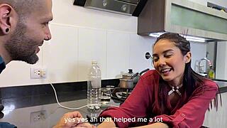 Does my stepbrother fuck me in the kitchen with his monster cock?