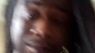 Jacking dick after vibing to drill music with big black cock tattooed and muscular domination?