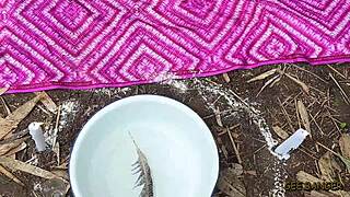 Curvy Ebony Amateur Gets Doggystyle Fuck with Dripping Pussy and Ripped Clothes