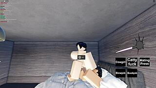 Slutty roblox girl gets fucked hard