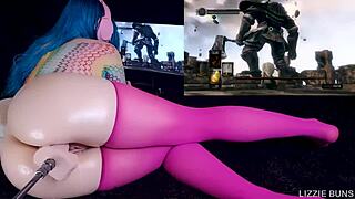 Dark Souls Fuck Machine Challenge 11 - Iron Golem CUMS and Squirts!