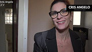 Kyara Nyx and Cris Angelo indulge in wild piss play after work