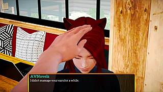 teen redhead and brunette play big tits game