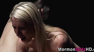 Teen lesbian mormons engage in taboo fourway with oral and missionary