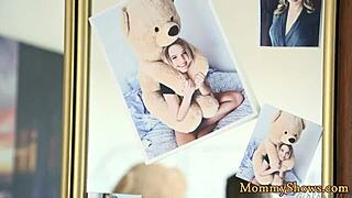 busty milf queening cute stepdaughter 😍