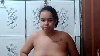 Latina Young Prostitute Shows Small Tits POV