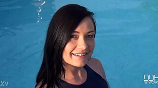 French newcomer eagerly sucks cock in POV 😍