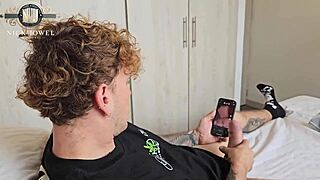 latina brunette masturbates in step-cousins room then fucks hard