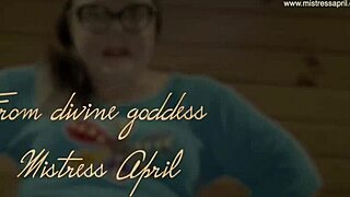 Dominatrix Mistress April serves fresh warm pee outdoors. 🚀