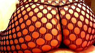 attractive girl in lingerie showcases her assets