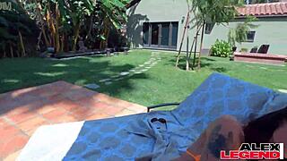 Shay rocks alex with busty tits and pussy in pool