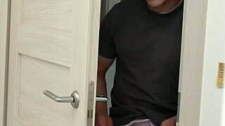 Husband Catches Her Pleasuring Herself and Licks Pussy