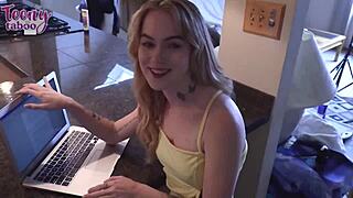 blonde sage fox fucks stepdad mr brogan creampies her