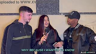 Street Ends Up In A Hard Amatur Threesome - Bbc