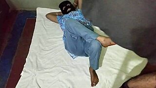 Indian college couple explores teasing intimacy in mature relationship