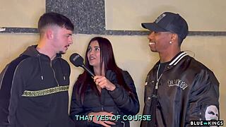 Street Ends Up In A Hard Amatur Threesome - Bbc