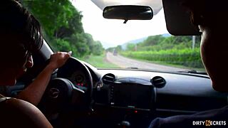 Wow, Leyla Fucks Her Driving Instructor and Records the Doggystyle Action!