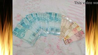 Latina Jade Sells Her Shaved Pussy for Cash. Watch Her Curly Hair Bounce in Close-Up.