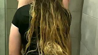 Step Brother Catches Horny Sister In Shower And Fucks Her - Olivia Bay