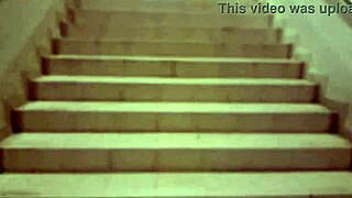 Naked seduction at train station leads to riding and cumshot with stranger