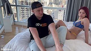 i fuck johabettina's saggy tits and ass rough, cum on her bodybuilder milf body