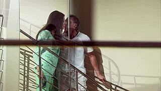 Brunette slut mom rides huge cock in sexy heels