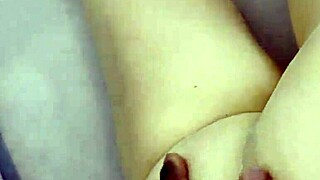 Damn! Horny mature Rita sucks black cock POV