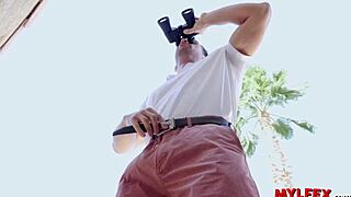 Mylfex - peeping the invidious next door milf