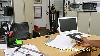 I watched this black casting agent fuck a hot teen in the interview