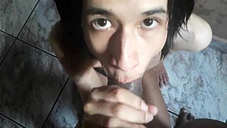 Skinny Trans Sucks Married Black Guy In Hotel