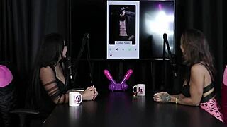 In the Tinder game, she claimed to have licked Elisa Sanches' pussy, then showed her blowjob skills and tits.