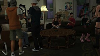 Pov sex with goth chick at party, oh wow!