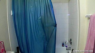 Cumblast in the bath tub with pool handjob