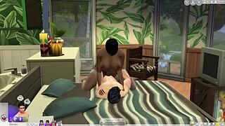 Cardi B's steamy sex tape in Sims 4 with close-up pussy action
