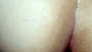 enjoying a good fuck with latina wife, creampie in pussy, cum on ass